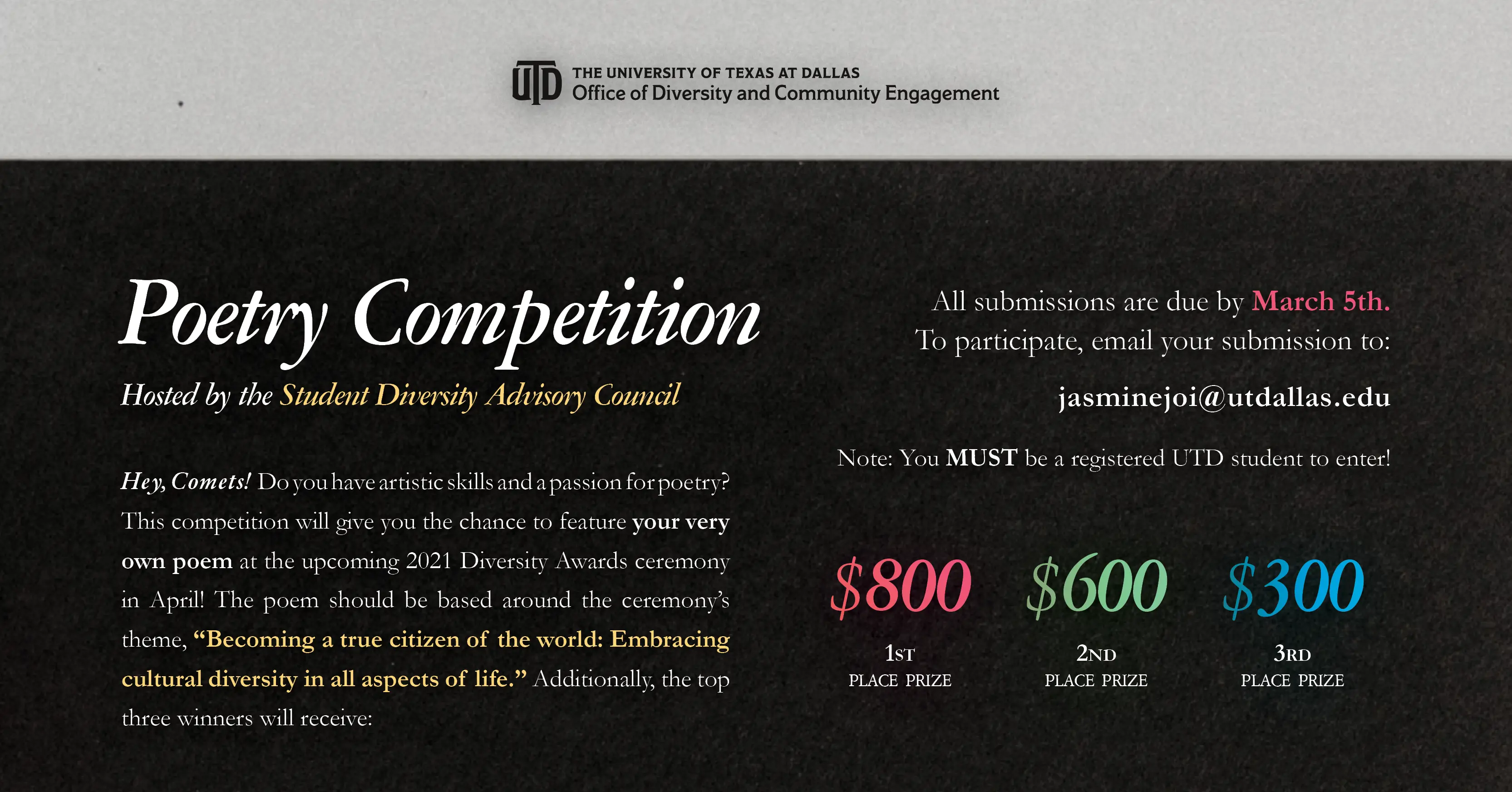 SDAC Poetry Competition 2020